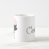 漫画のフランス人のプードル コーヒーマグカップ (中央)