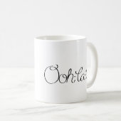 漫画のフランス人のプードル コーヒーマグカップ (正面右)