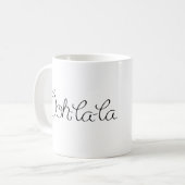 漫画のフランス人のプードル コーヒーマグカップ (正面左)