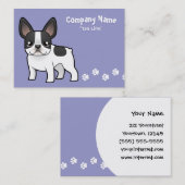 漫画のフレンチ・ブルドッグ 名刺 (正面/裏面)