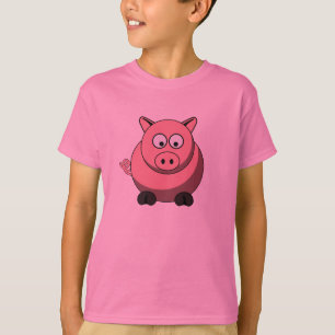 漫画のブタ Tシャツ