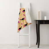 漫画のブラックバ食べードのアイスクリームパターン シェルパブランケット (インサイチュ)