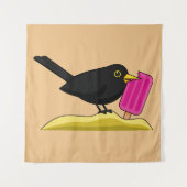 漫画のブラックバ食べードのアイスクリーム タペストリー (正面)