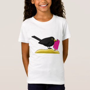 漫画のブラックバ食べードのアイスクリーム Tシャツ
