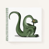 漫画のブロントサウルスの考えイラストレーション。 ノートブック (正面)