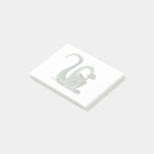 漫画のブロントサウルスの考えイラストレーション。 ポストイット (アングル)