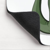 漫画のブロントサウルスの考えイラストレーション。 マウスパッド (コーナー)