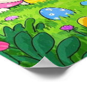 漫画のブンニーズ復活祭の卵 ポスター (角)