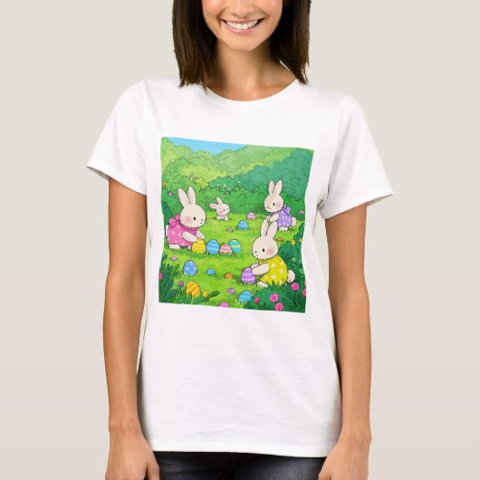 漫画のブンニーズ復活祭の卵 Tシャツ (正面)