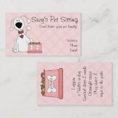 漫画のプードルの名刺 コーリングカード (正面/裏面)