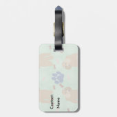 漫画のプードル ラゲッジタグ (裏面縦)