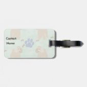 漫画のプードル ラゲッジタグ (裏面横)