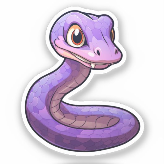 漫画のヘビ シール (正面)