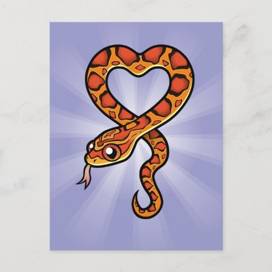 漫画のヘビ ポストカード (正面)