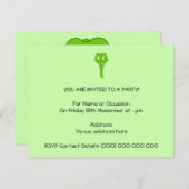 漫画のヘビ 招待状 (正面/裏面)