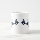 漫画のヘリコプター コーヒーマグカップ (中央)