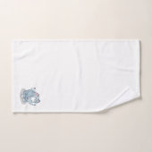 漫画のベビーゾウ空を見て バスタオルセット (ハンドタオル)