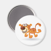 漫画のベビー虎 マグネット (正面/裏面)