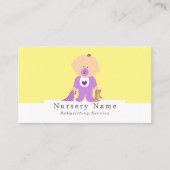 漫画のベビー&ベア，ベビーシッター，デイケア，子供部屋 名刺 (正面)