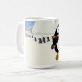 漫画のペおもしろいンギン踊り。 コーヒーマグカップ (正面左)