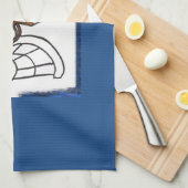 漫画のペンキの馬の台所タオル キッチンタオル (四つ折り)