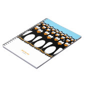 漫画のペンギンの群集 ノートブック (左側)