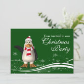 漫画のペンギンサンタクリスマスパーティー 招待状 (スタンド正面)