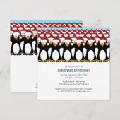 漫画のペンギンパーティー招待状 招待状 (正面/裏面)