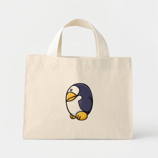 漫画のペンギン ミニトートバッグ (正面)