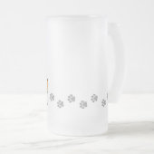 漫画のペンブロークのウェルシュコーギー フロストグラスビールジョッキ (正面右)