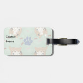 漫画のペンブロークウェルシュコーギー ラゲッジタグ (裏面横)