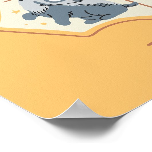 漫画のホグワーツの紋章 ポスター (角)