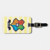 漫画のホグワーツの紋章 ラゲッジタグ (正面横)