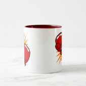 漫画のボクシンググラブ ツートーンマグカップ (中央)