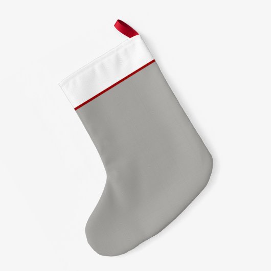 漫画のボストンかわいいテリア幸せな犬の休日のクリスマス スモールクリスマスストッキング (裏面 (吊り時))