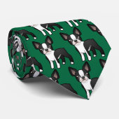 漫画のボストンテリア ネクタイ (ロール)