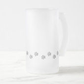 漫画のボストンテリア フロストグラスビールジョッキ (正面右)