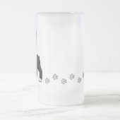 漫画のボストンテリア フロストグラスビールジョッキ (中央)