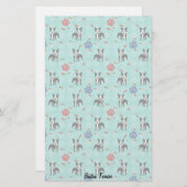 漫画のボストンテリア 便箋 (正面/裏面)