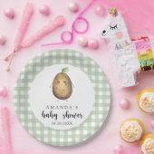 漫画のポテトベイビーシャワー ペーパープレート (パーティー)