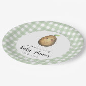 漫画のポテトベイビーシャワー ペーパープレート (アングル)