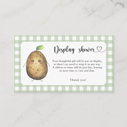 漫画のポテト – シャワーカードを表示 エンクロージャーカード (正面)