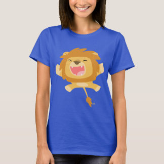 漫画のポン引きライオンの女性Tシャツ Tシャツ
