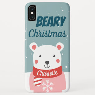 漫画のポーラークマと名前のビーリークリスマス iPhone XS MAXケース