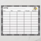 漫画のマウスの両面読ログシート (正面)