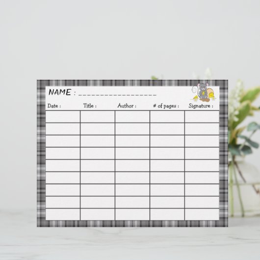 漫画のマウスの両面読ログシート (スタンド正面)