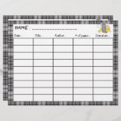 漫画のマウスの両面読ログシート (正面/裏面)