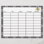 漫画のマウスの両面読ログシート (裏面)