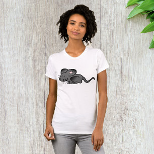 漫画のマウスの女性Tシャツ Tシャツ