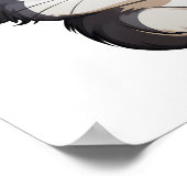 漫画のマウスイラストレーション ポスター (角)